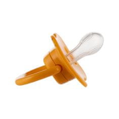 Canpol babies Komplet simetričnih silikonskih dude BabiesBoo 6-18m 2 kosa oranžna