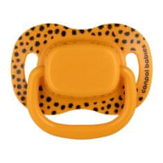 Canpol babies Komplet simetričnih silikonskih dude BabiesBoo 6-18m 2 kosa oranžna