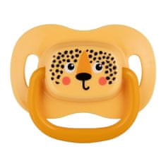 Canpol babies Komplet simetričnih silikonskih dude BabiesBoo 6-18m 2 kosa oranžna