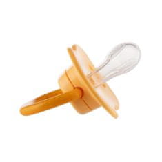 Canpol babies Komplet simetričnih silikonskih dude BabiesBoo 6-18m 2 kosa oranžna