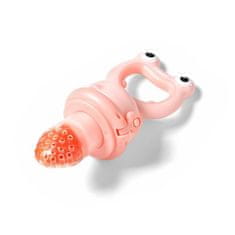 BabyOno Silikonski dudo za hranjenje Žaba roza 6m+