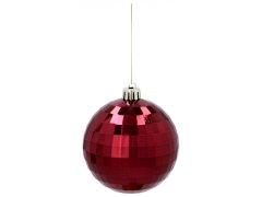 sarcia.eu Bordo okraski za božično drevo, komplet plastičnih okraskov, okraski za božično drevo 8 cm, 9 kosov 