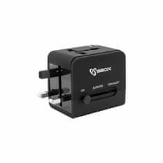 S-box potovalni adapter EU USA UK AU CN TH JP TA-23