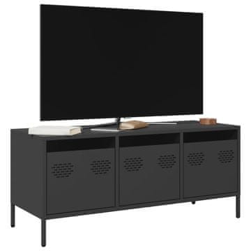 Vidaxl vidaXL TV stojalo črno 101,5 x 39 x 43,5 cm hladno valjano jeklo