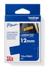 Brother TZE-PR831 zlata/črna (12 mm)
