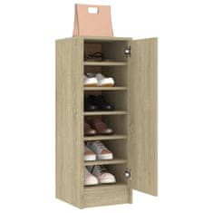 Vidaxl Omarica za čevlje sonoma hrast 32x35x92 cm iverna plošča