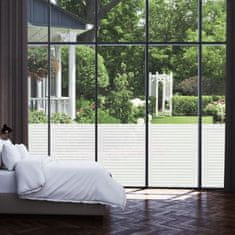 Vidaxl Okenska folija matirana črte 0,9x10 m PVC