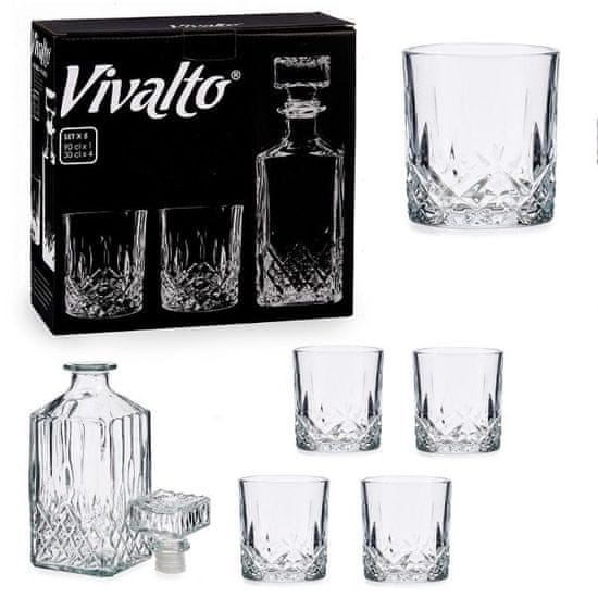 VIVALTO Set kozarcev in dekanterja za whiskey