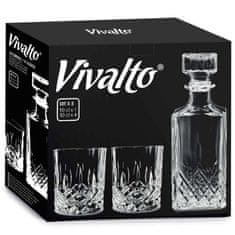 VIVALTO Set kozarcev in dekanterja za whiskey