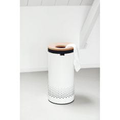 Brabantia Koš za perilo 35L okrogel, bel