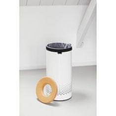 Brabantia Koš za perilo 35L okrogel, bel