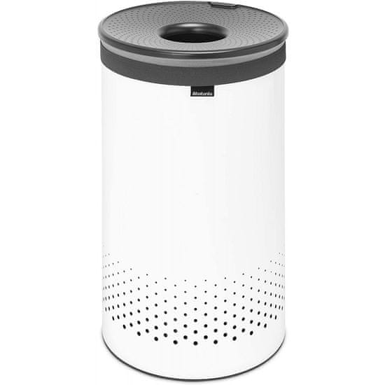 Brabantia Koš za perilo 60L okrogel, bel