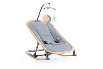 OYSTER Home Rocker Lounger - Moon, Otroški ležalnik - Moon, svetlo sive barve