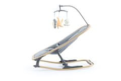OYSTER Home Rocker Lounger - Moon, Otroški ležalnik - Moon, svetlo sive barve