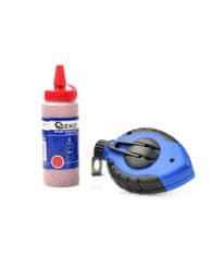 GEKO G29042 Označevalna vrvica 30m + kreda v prahu 115g, rdeča