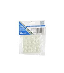 GEKO G29822 Prozorni silikonski odbijači - okrogli, za pohištvo, 12 mm, 16 kos