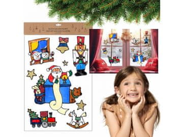 sarcia.eu Komplet nalepk za božično okno 31x47 cm