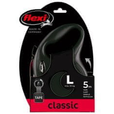 Flexi Povodec Classic New L pas 5m/50kg črn
