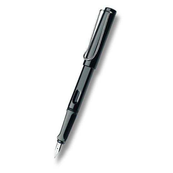 Lamy Nalivno pero Safari Shiny Black s svetlečo črno konico LH