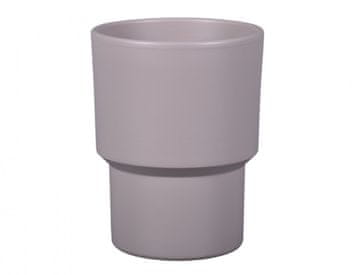 Pokrov za cvetlični lonec PARMA ORCHID keramika mat d14cm, rjavo-siva