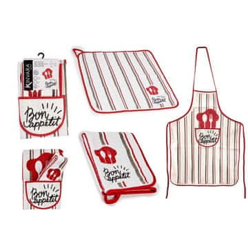 Kinvara Kuhinjski set – Predpasnik+ krpa- RDEČ