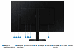 Samsung S80UD ViewFinity S8 monitor, 81,3 cm, 4K UHD, VA, črn (LS32D800UAUXEN)