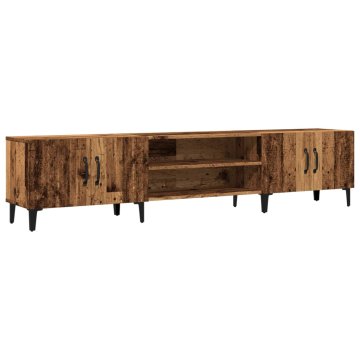 Vidaxl TV omarica starinski les 180x31,5x40 cm inženirski les
