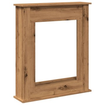Vidaxl Okvir za kamin artisan hrast 75x20x87,5 cm inženirski les