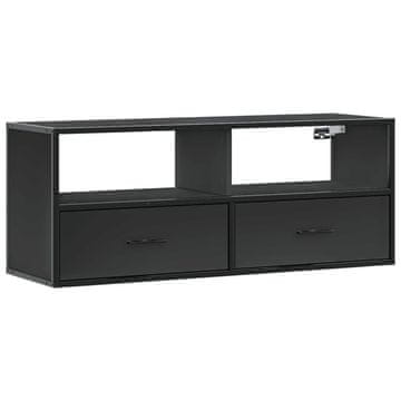 Vidaxl TV omarica črna 100x31x39,5 cm inženirski les in kovina