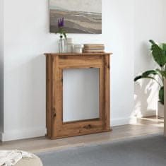 Vidaxl Okvir za kamin artisan hrast 75x20x87,5 cm inženirski les