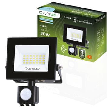 LUMILED Reflektor LED s senzorjem gibanja ZUNA2 20W 1800lm 6500K IP44