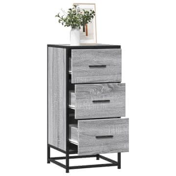 shumee vidaXL Omarica, siva sonoma hrastova, 35,5 x 35 x 76 cm, material na osnovi lesa