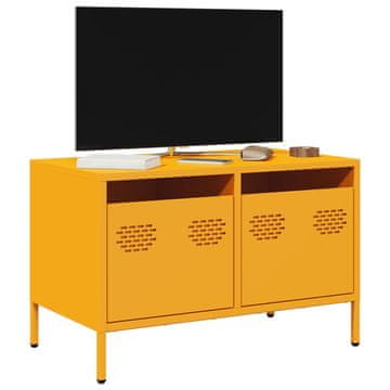 Vidaxl vidaXL TV stojalo gorčično 68x39x43,5 cm hladno valjano jeklo