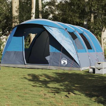 Vidaxl vidaXL Šotor s tunelom za 5 oseb, moder, vodoodporen