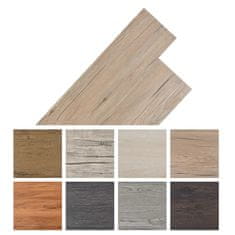 Vidaxl Samolepilne PVC talne plošče 2,51 m² 2 mm rjav hrast
