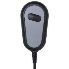 Vidaxl Električni naslanjač temno sivo blago
