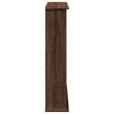 Vidaxl Okvir za kamin rjavi hrast 75x20x87,5 cm inženirski les