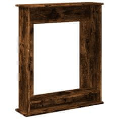 Vidaxl Okvir za kamin dimljeni hrast 75x20x87,5 cm inženirski les