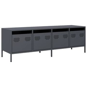 Vidaxl TV omarica antracitna 135x39x43,5 cm hladno valjano jeklo