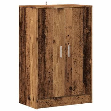 Vidaxl omara za čevlje iz starega lesa 60x35x92 cm inženirski les