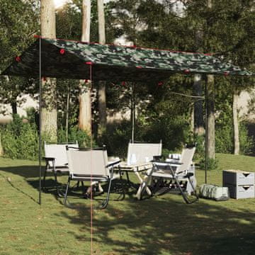 Vidaxl vidaXL Kamuflažna kamping ponjava 406 x 306 cm vodoodporna