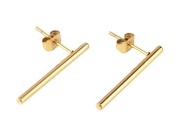 Uhani iz nerjavečega jekla - zlati