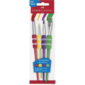 Faber-Castell Komplet čopičev Soft Touch, 4 kosi