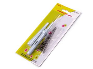 Igla za polstenje z rezervnimi iglami - svetlo siva