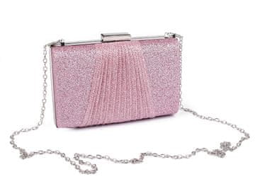 Torbica z bleščicami - roza platina