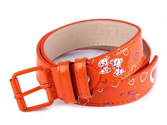 Pas za dekleta širine 2,9 cm - (75 cm) oranžna