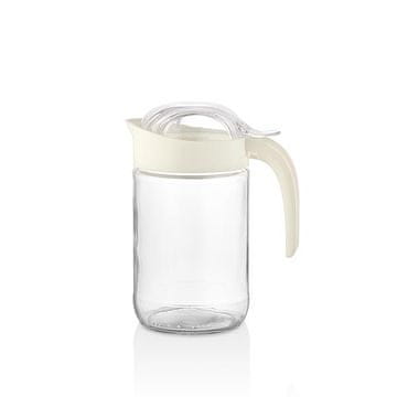 QLUX STEKLENI VRČ FIORE S POKROVOM 660 ML