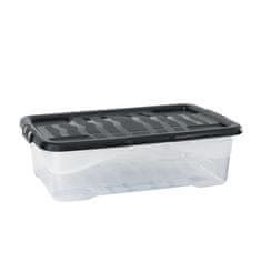 Cep Plastični zaboj transp. s črnim pokrovom, 30 l