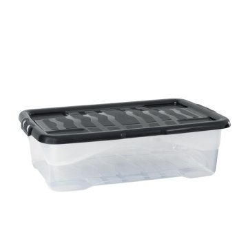 Cep Plastični zaboj transp. s črnim pokrovom, 30 l