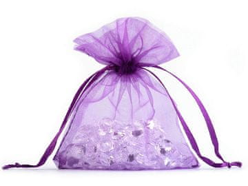 Darilna vrečka 9x11 cm organza - vijolična (10 kosov)